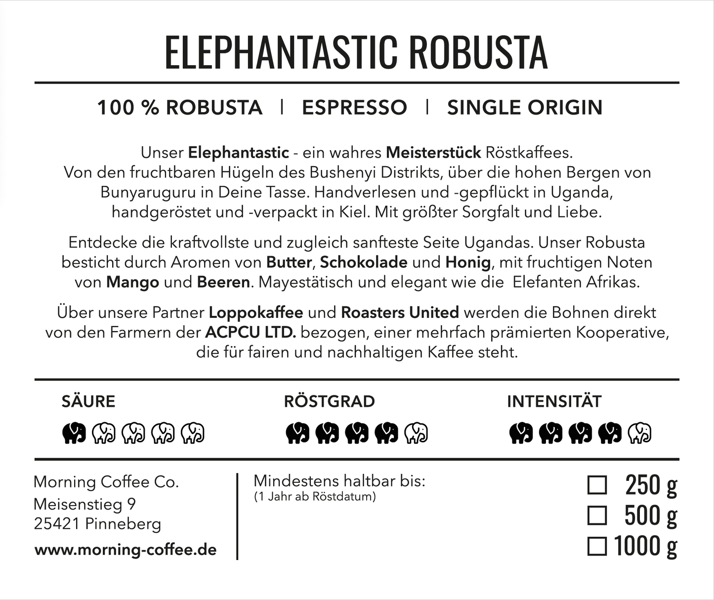 ELEPHANTASTIC ROBUSTA